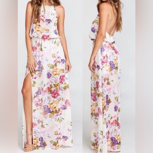 Show Me Your MuMu Dresses & Skirts - Show Me Your Mumu Heather Halter Dress ~ in Best Friend Floral